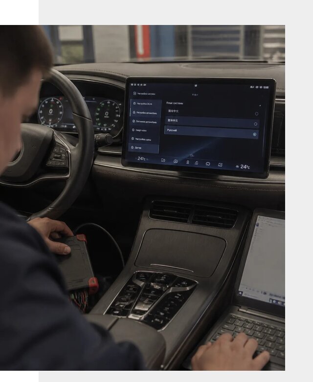 Русификация автомобиля BYD HAN для эксплуатации в Александрове